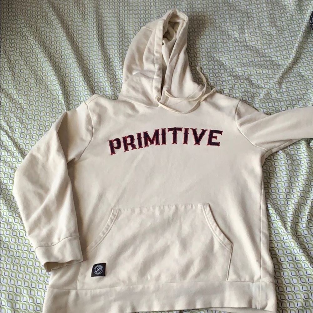 Primitive men’s cream sweatshirt size M